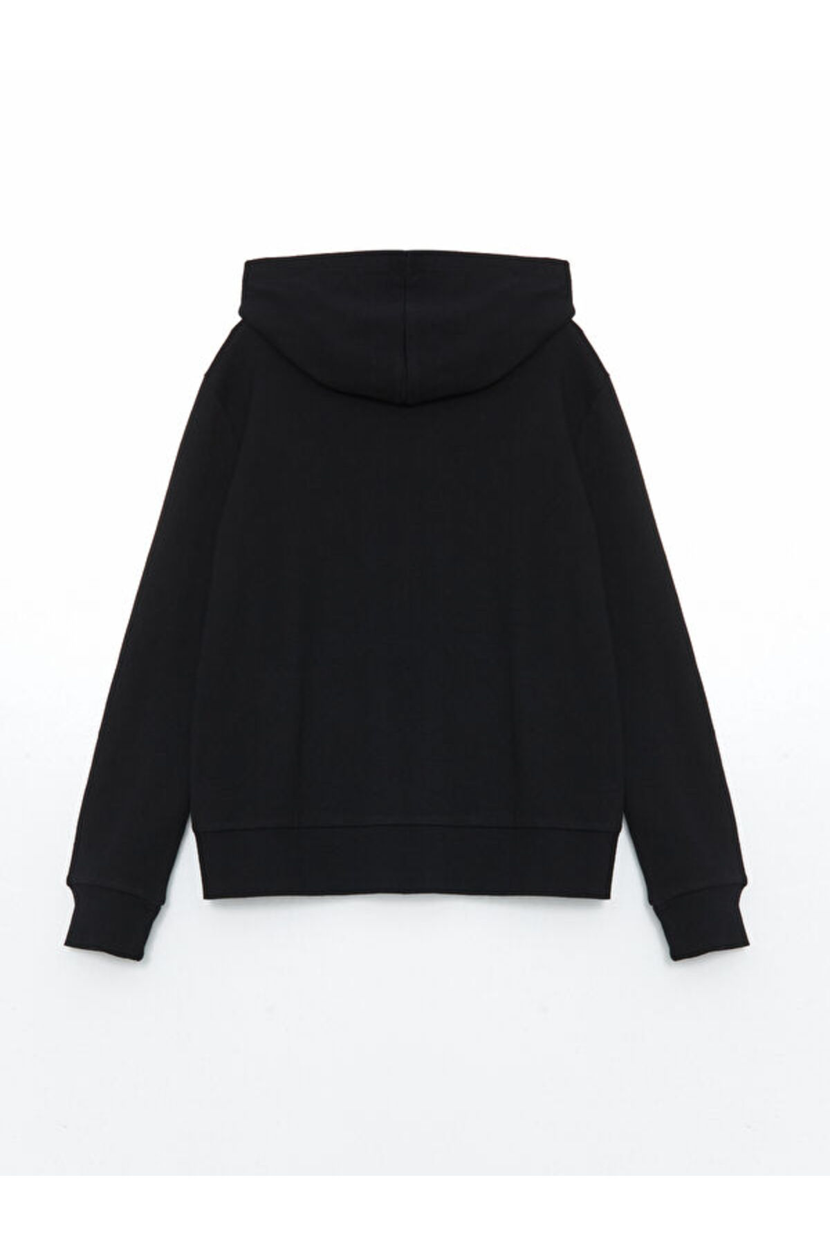 LC Waikiki RMZ GİYİM FARKIYLA Kapüşonlu KlasikUzun Kollu Kız Çocuk Fermuarlı Sweatshirt fotoğrafı 2 (önizleme)