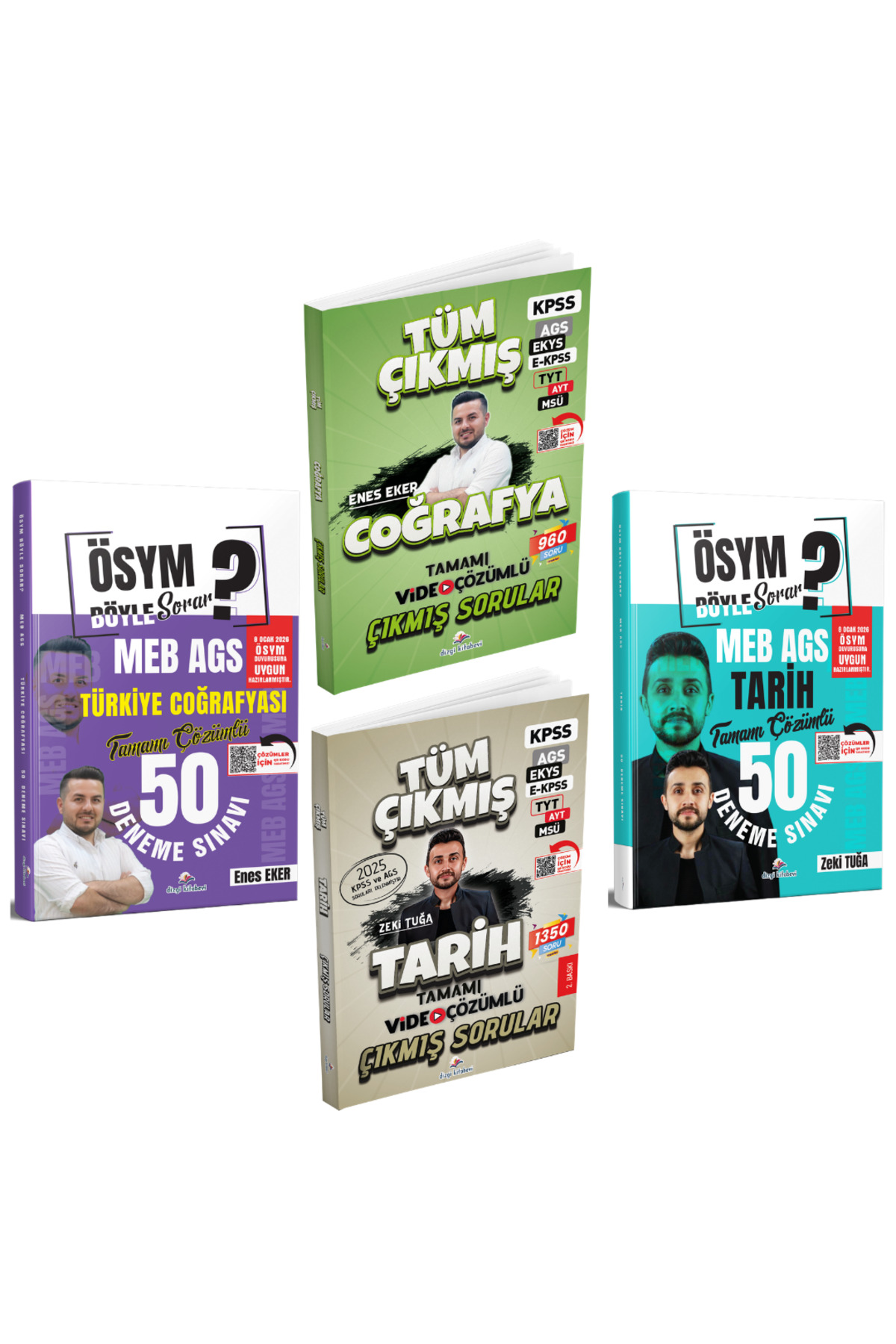 Dizgi Kitap 2026 MEB AGS Coğrafya ve Tarih Çıkmış Sorular & Deneme