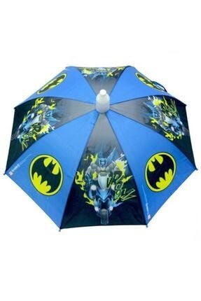 Batman Lisanslı Çocuk Şemsiyesi 8 Telli Mavi Şemsiye gvn-8682547104100