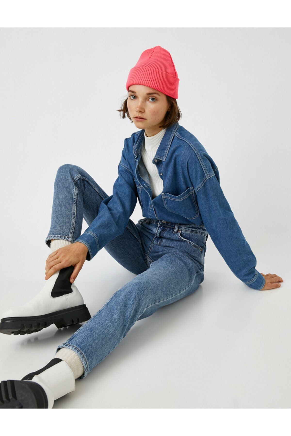 Koton Jeans Blau Mom Fast ausverkauft