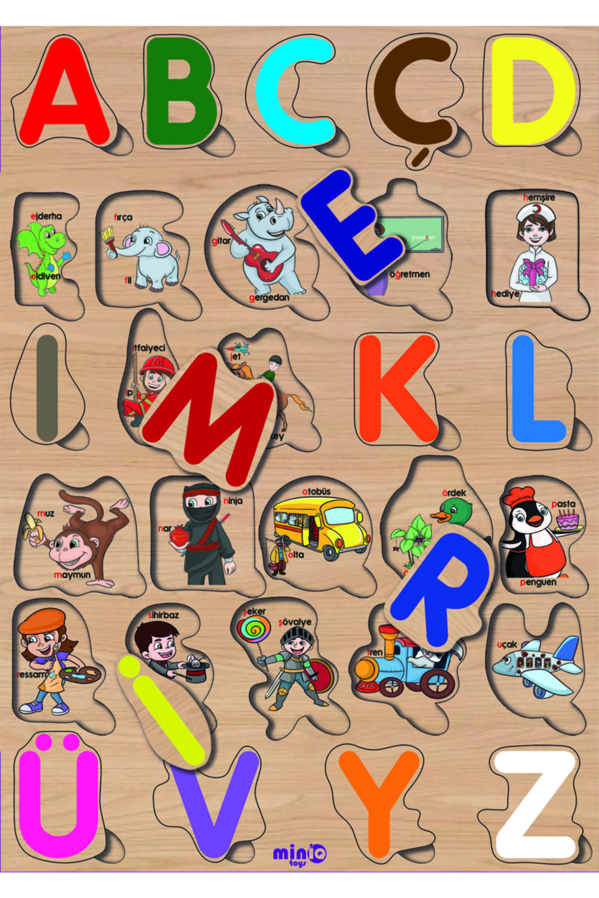 minİQ toys Alfabe 29 Harf fotoğrafı 3 (önizleme)