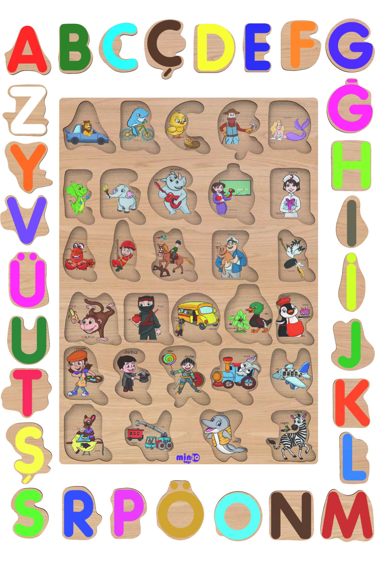 minİQ toys Alfabe 29 Harf fotoğrafı 4 (önizleme)