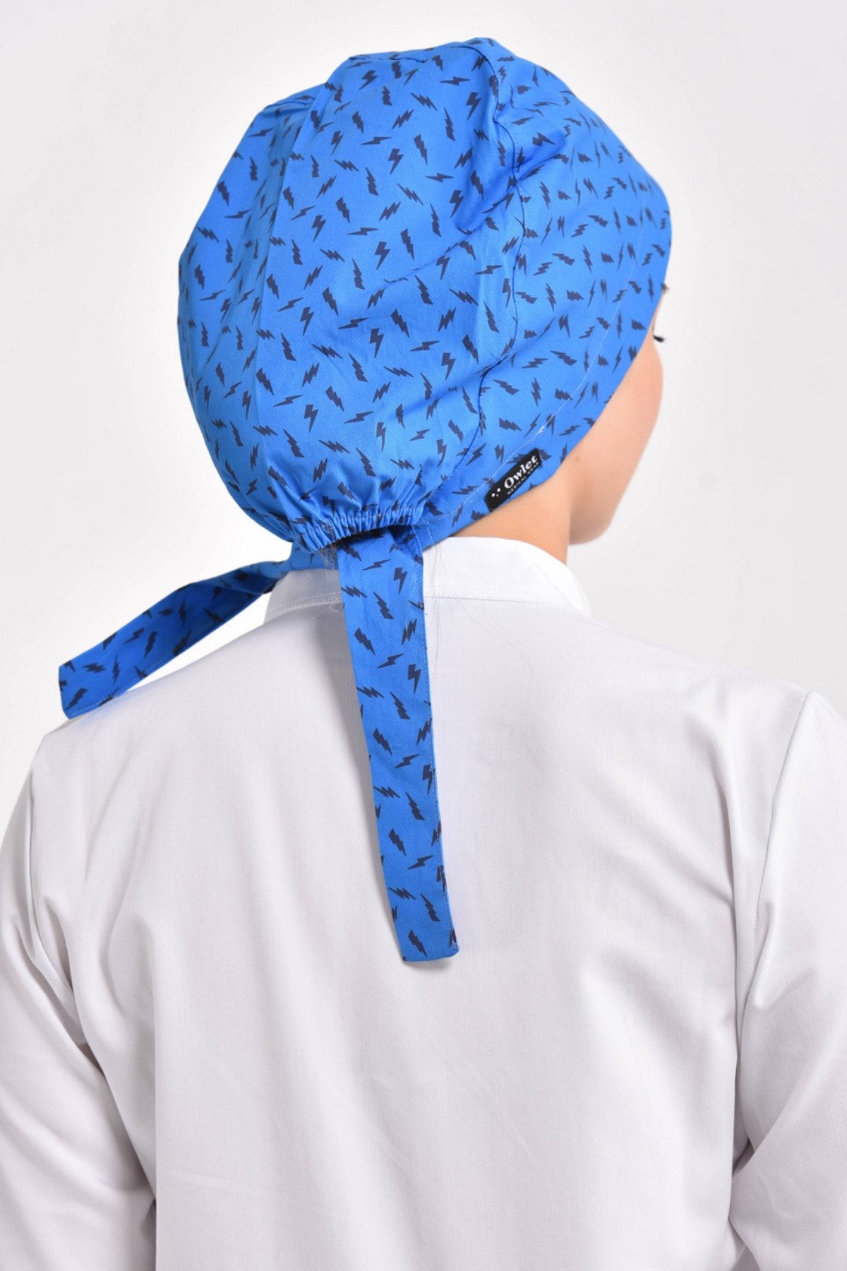 Owlet Medikal-Lightning Pattern Surgical Hijab Bonnet 4