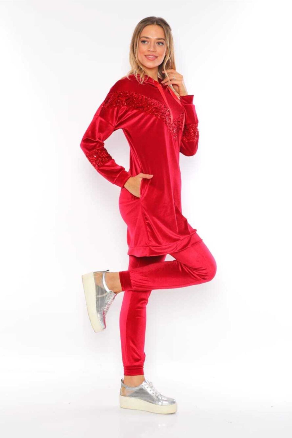 Sequin velour tracksuit discount