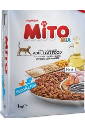 Mix Adult Cat Tavuklu Ve Balıklı Renkli Taneli mito