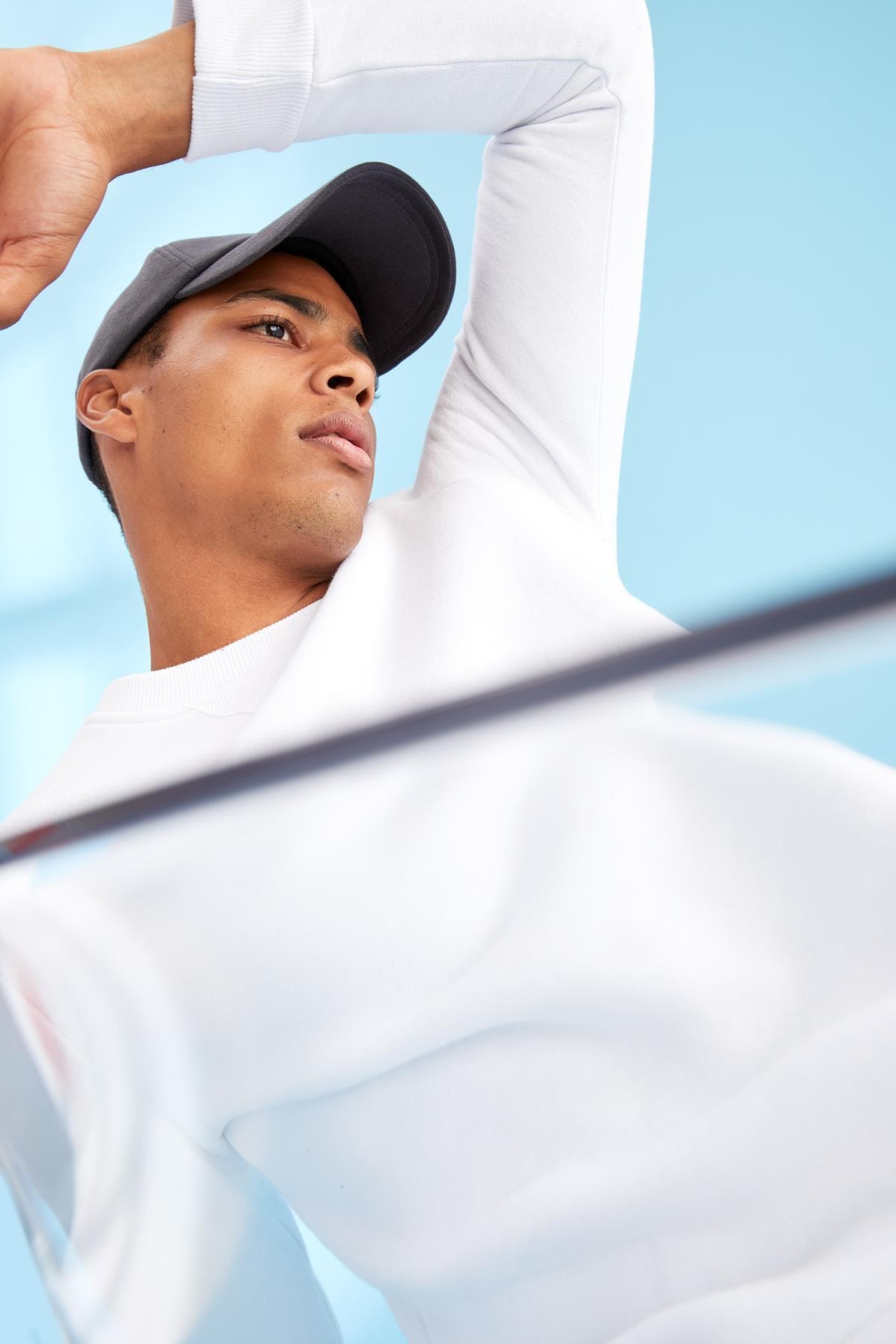 سویشرت مردانه سفید دفاکتو | R6410AZ21AU اورجینال - تصویر 2