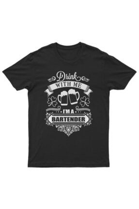 Barmen Desenli Unisex T-shirt - Tişört UT2871