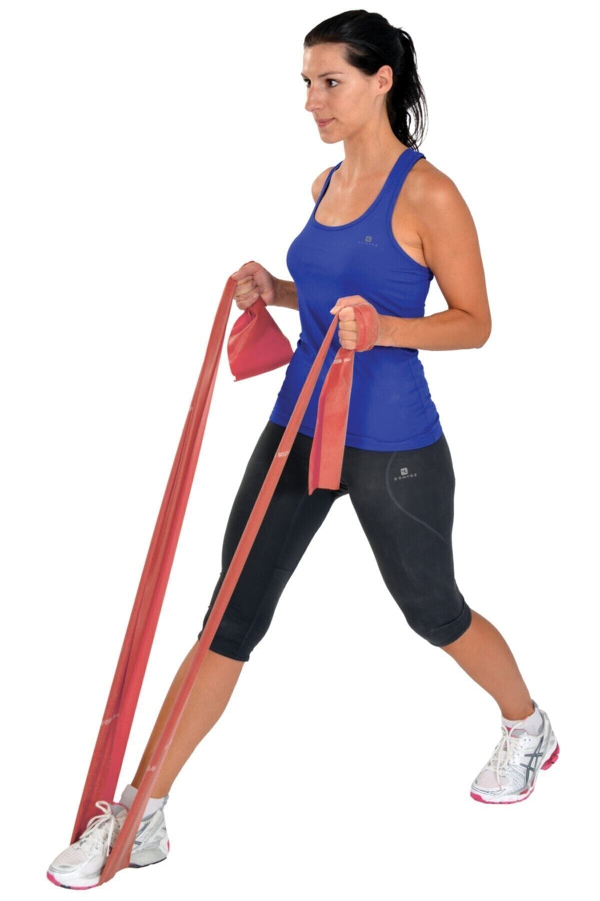 Moves 2,5 mt Kırmızı Orta Sert Direnç Lastiği Egzersiz Pilates Bandı