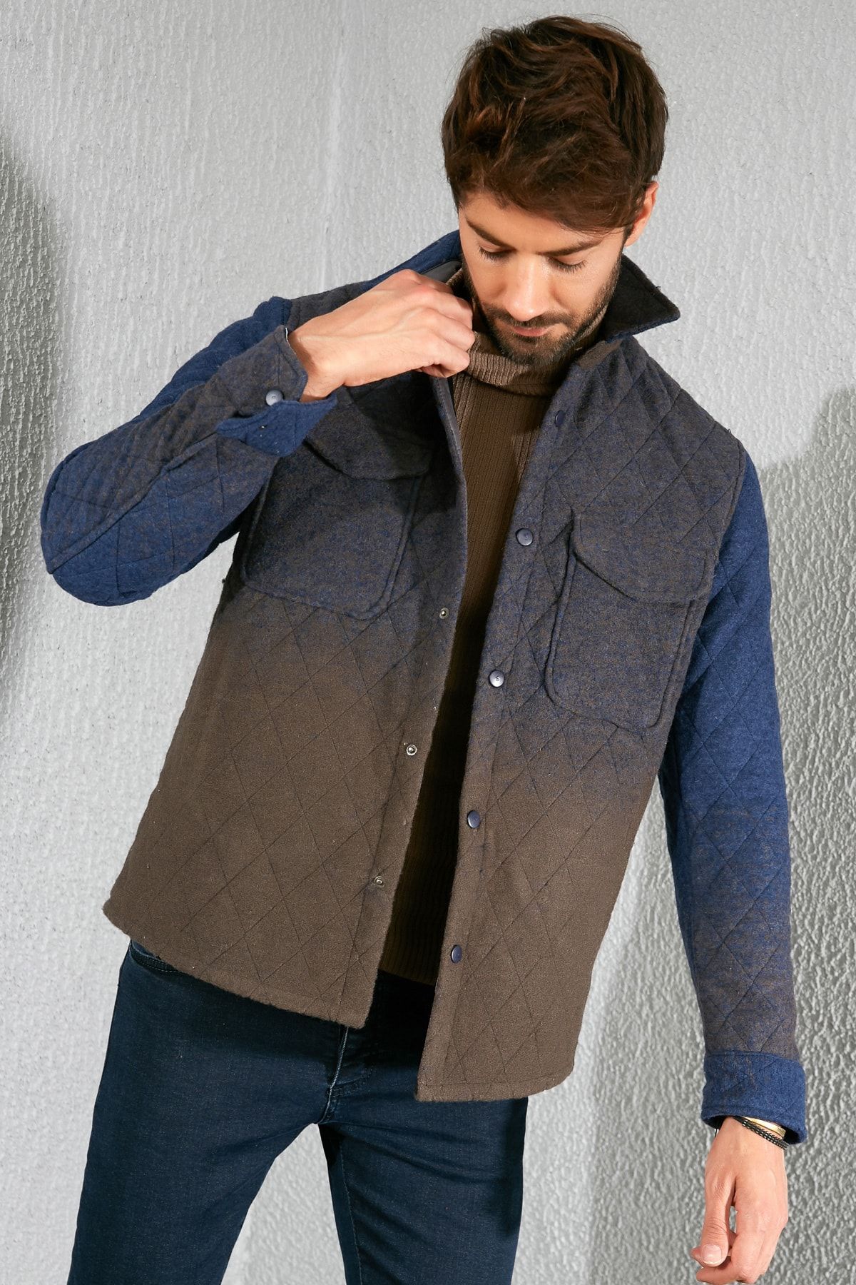 Sateen Men-ANTHRACITE GRADERAGE COAT 2