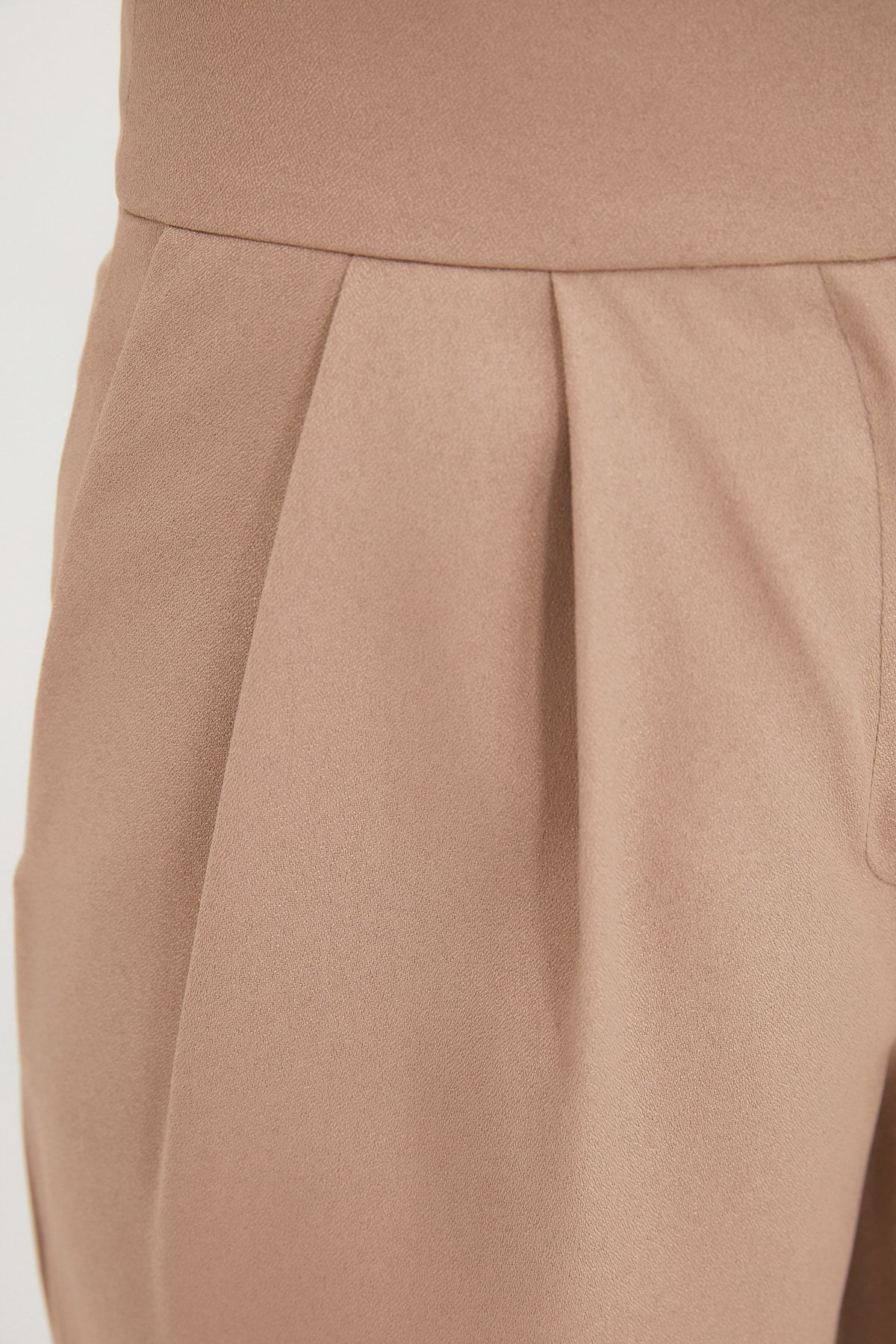 Trendyol Collection-Norkové široké plisované kalhoty TWOSS19WX0017 4