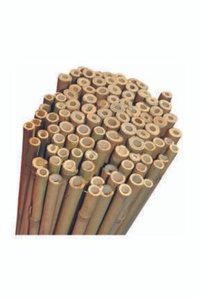 Gerçek Bambu Cubuk Doğal 120 Cm 8-10 Mm Bitki Destek Çubuğu/ 10 Adet BS-10-120