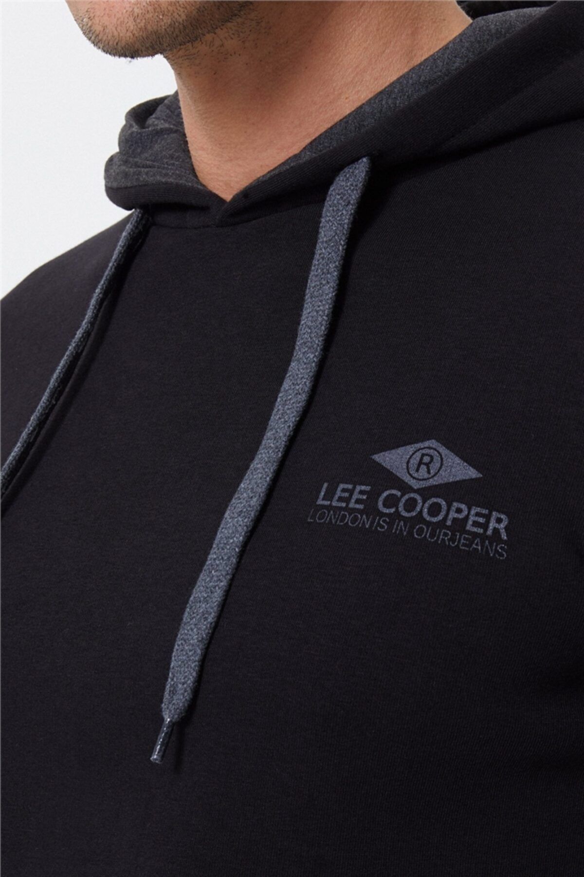 Lee Cooper مرد فابیان کاپیکون پیراهن سیاه 221 LCM 241036