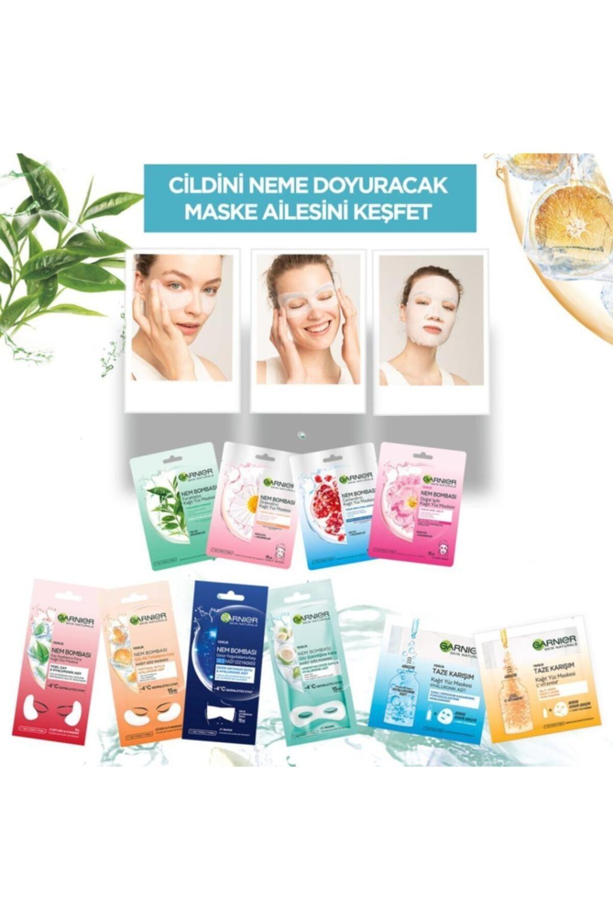 ماسک کاغذی ریلکس بمب مرطوب کننده 28 گرم Garnier
