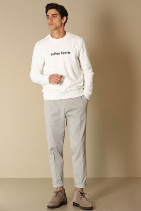 Rude Smart Chino Pantolon Slim Fit Gri TYC00237110222
