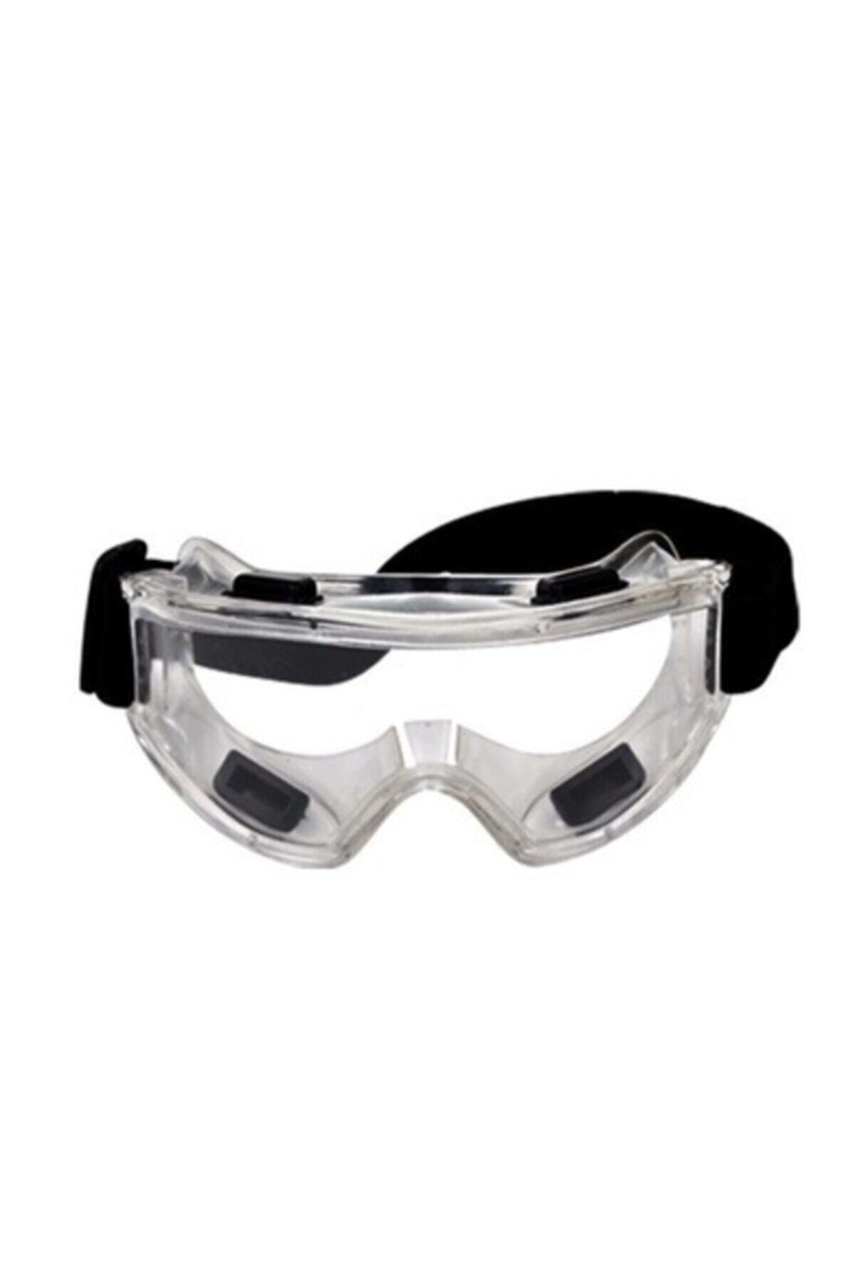 Safety S-550 Grand Extra Kimyasal Şeffaf Toz Iş Tam Koruma Google Kapalı Gözlük