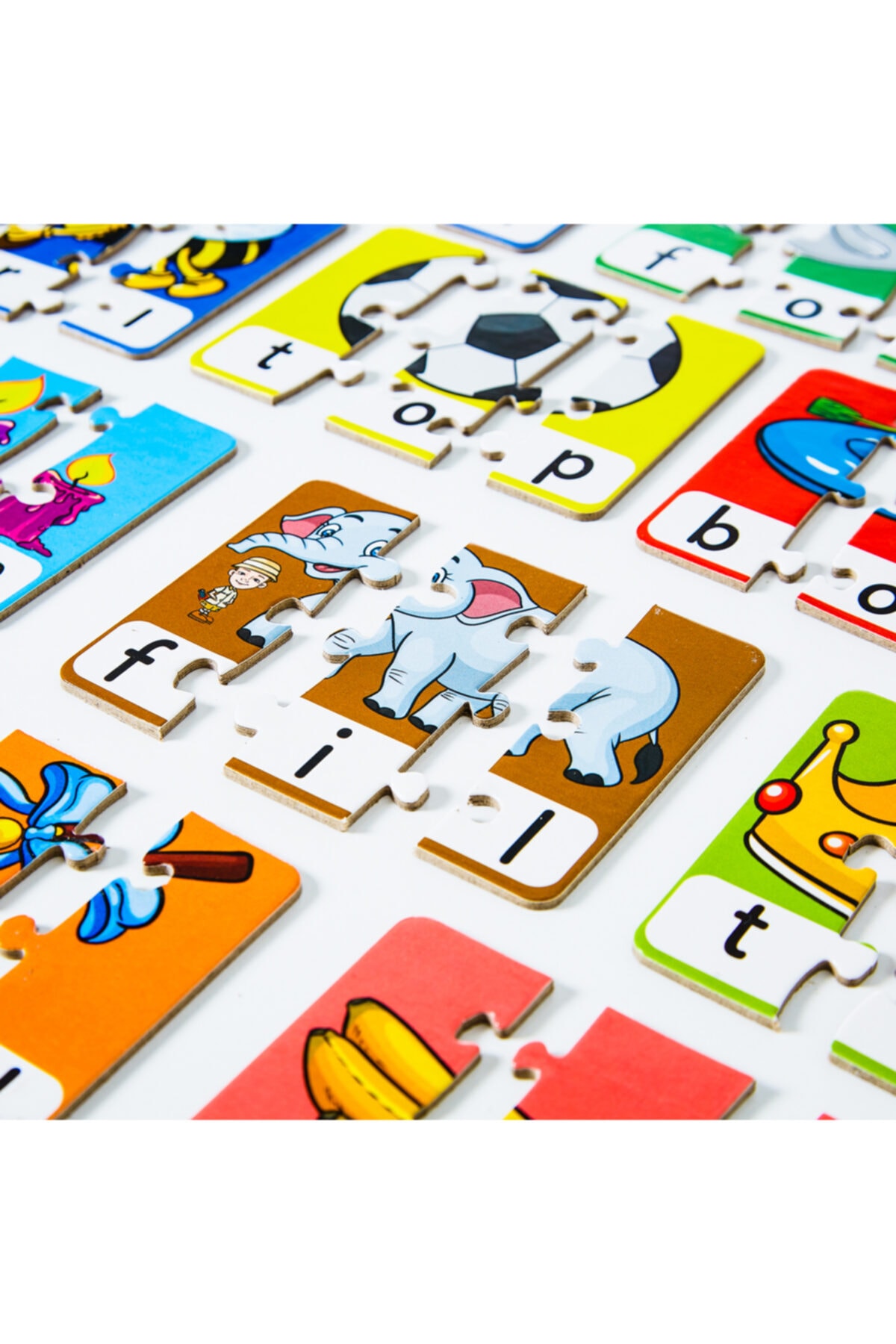 minİQ toys 3 Harfli Kelimeler + 4 Harfli Kelimeler 2'li Set Eğitici-öğretici Yapboz fotoğrafı 4 (önizleme)