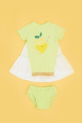 Kız Bebek Neon Yeşil Elbise 21SS0BG2908