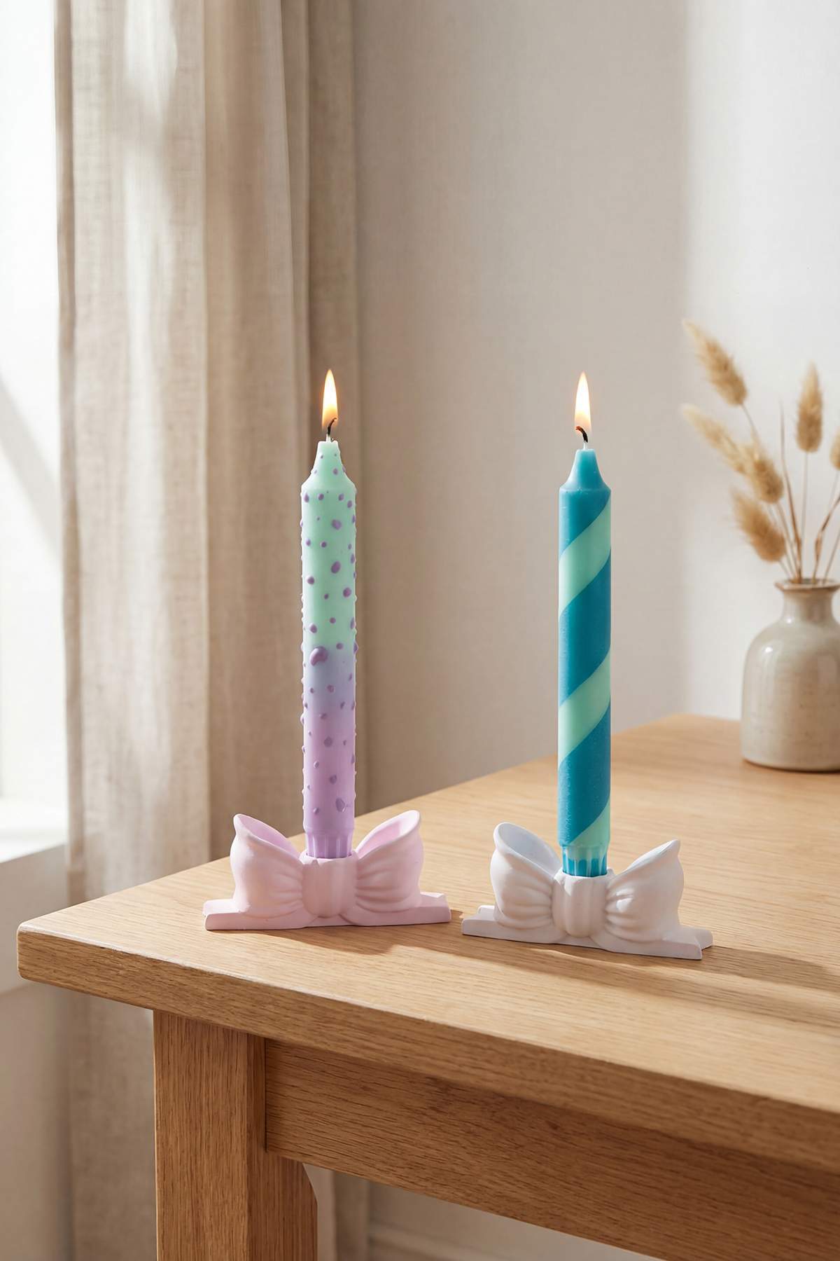 Trendyol Home Set of 2 Colored Candlesticks (Candle Holder Not Included) Tphss26Mk00005