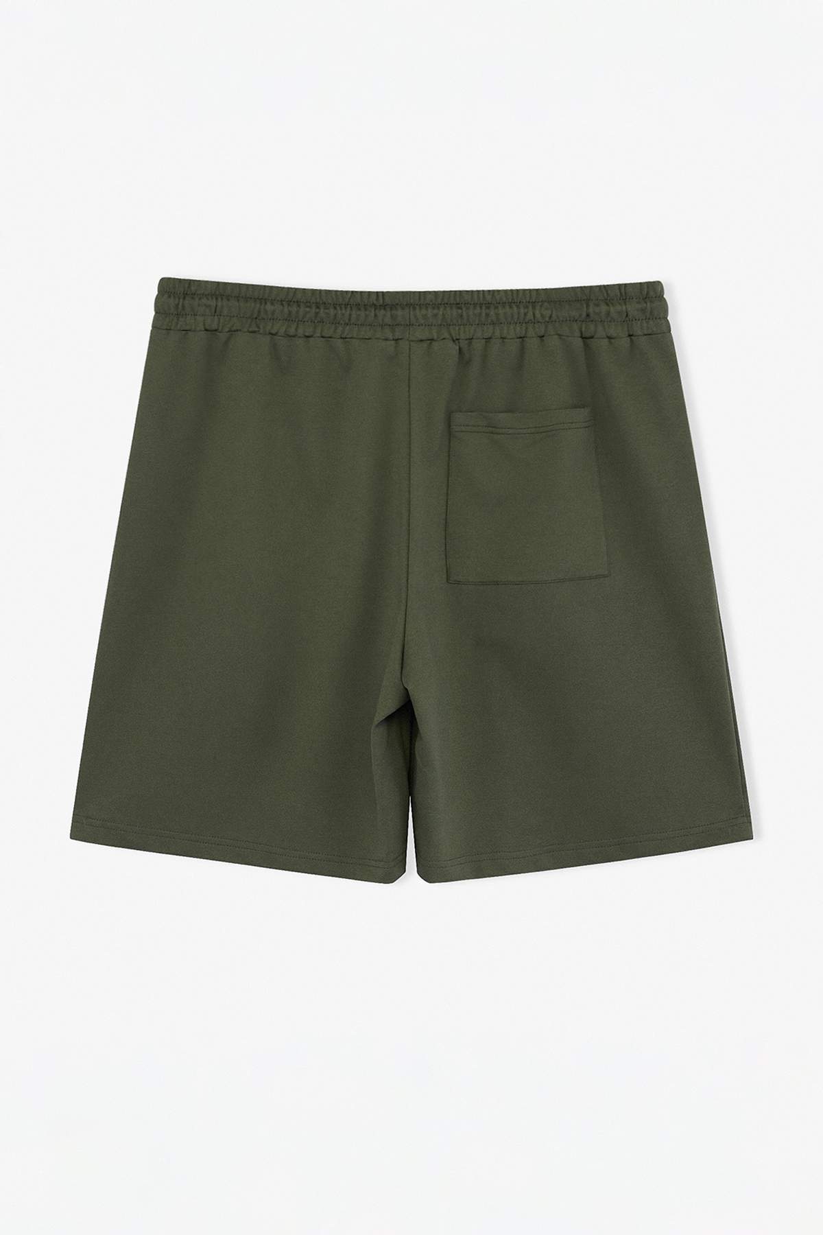 Trendyolmilla  Büyük Beden Siyah-Haki 2'li Paket Regular/Normal Kesim %100 Pamuklu Şort TMNSS24AP00000 - Görsel 11