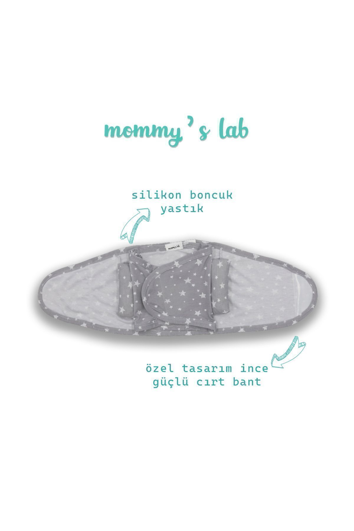 Mommyslab 0-4 Ay Yeni Sezon Desenli Renkli % 100 Pamuk Hazır Yarım Kuşak Kundak Kemer (OEKO TEX CIF BELGELİ) fotoğrafı 7 (önizleme)