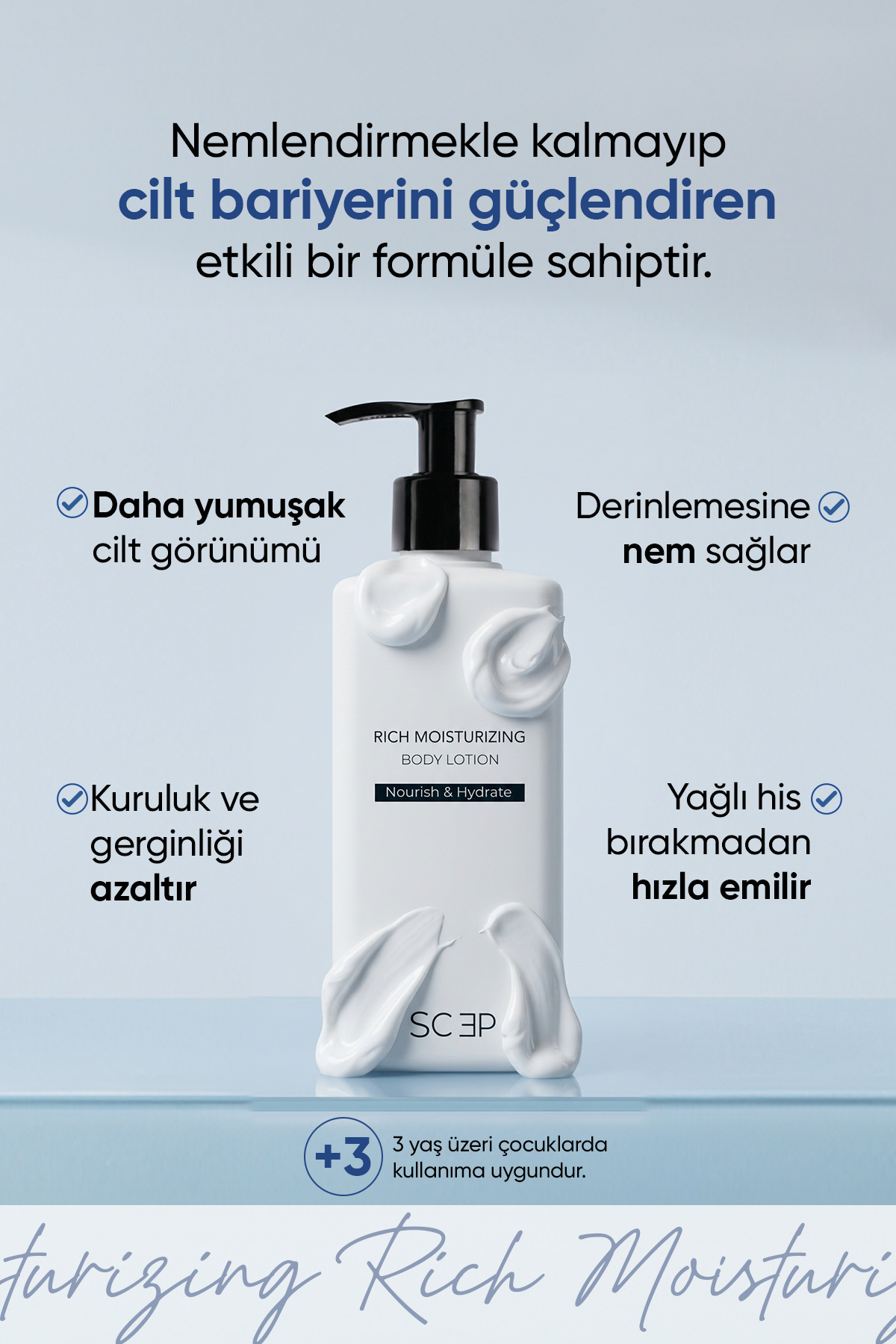 Rich Moisturizing Body Lotion | Yoğun Nemlendirici Vücut Losyonu 300 ml — 004 — تصویر 2 از 5