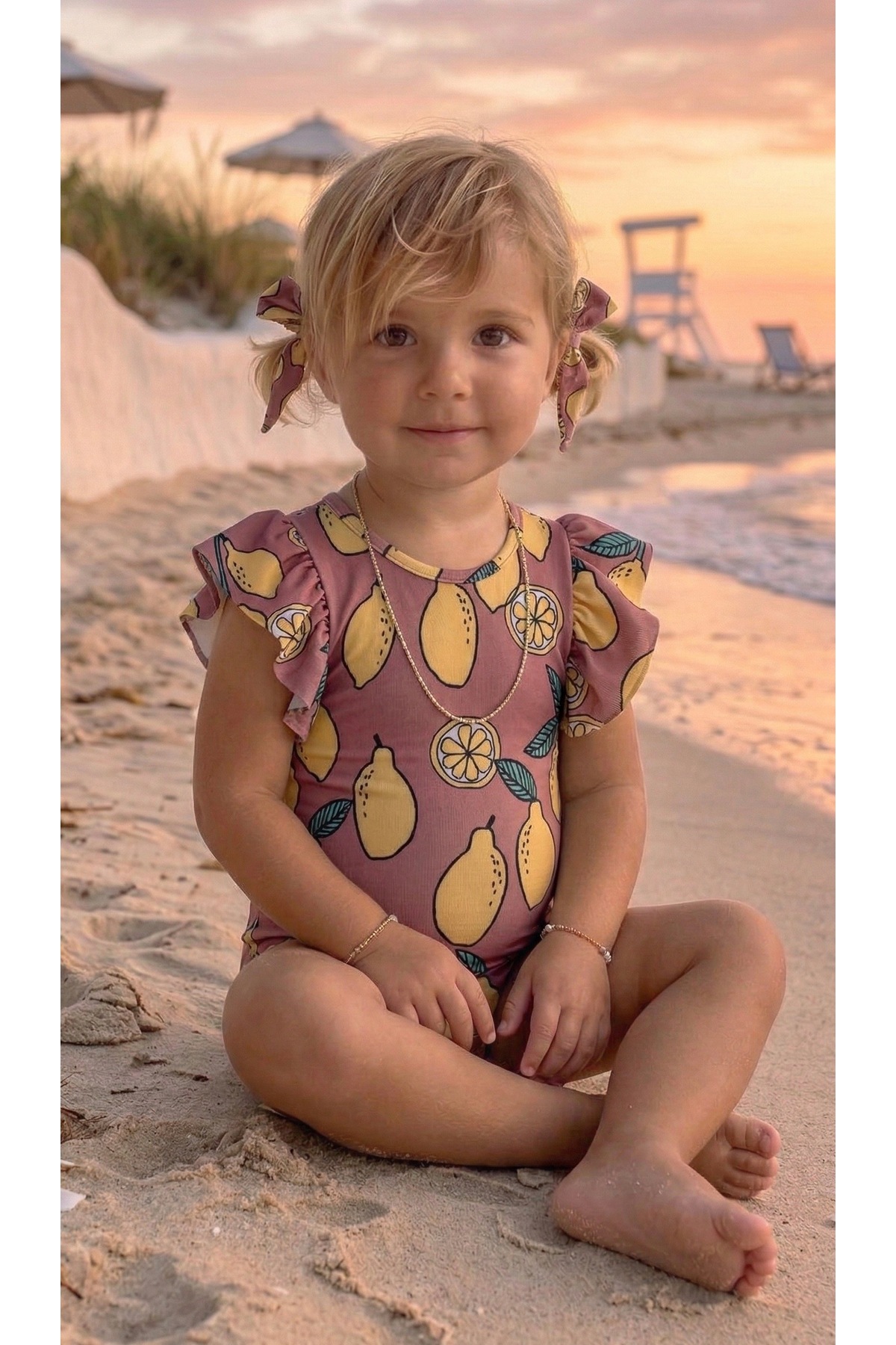 rg kidsstore Kız Bebek UV Korumalı Tam Likralı Hızlı Kuruyan 2 Parça Mayo Seti_RG281 fotoğrafı 5 (önizleme)