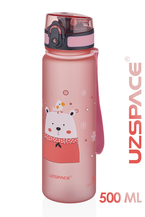 Uzspace 0,50 L 500ml Yeni Koleksiyon Sevimli Hayvanlar Desenli Tritan Çocuk S...