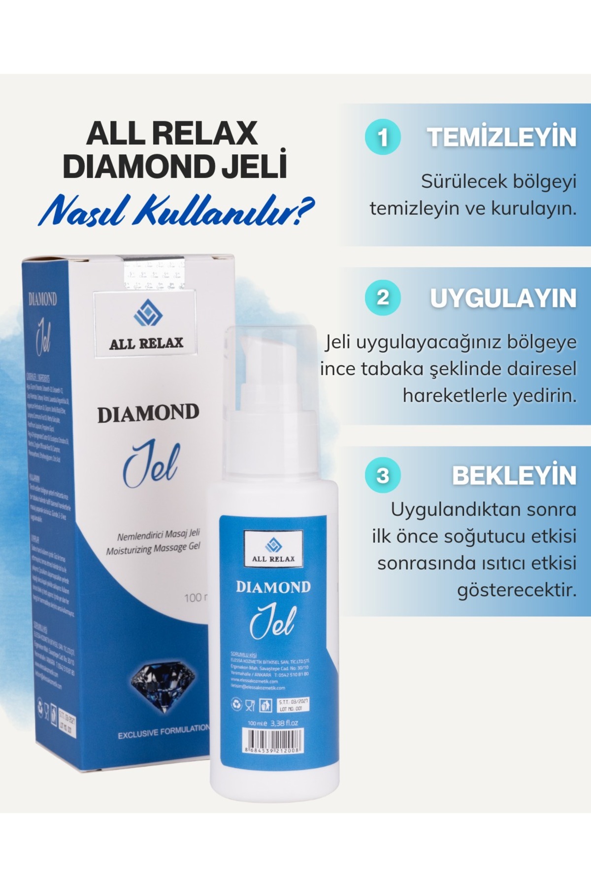 DIAMOND RAHATLATICI VE ISITICI MASAJ JELİ — 001 — تصویر 4 از 7