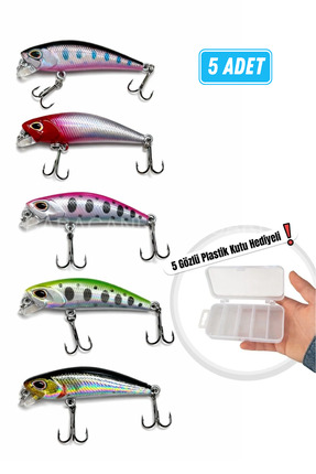 Arkhelais Rapala 4,5 cm 3,5 gr Yapay Balık Yemi 5’li Paket – Spin ve At-Çek K...
