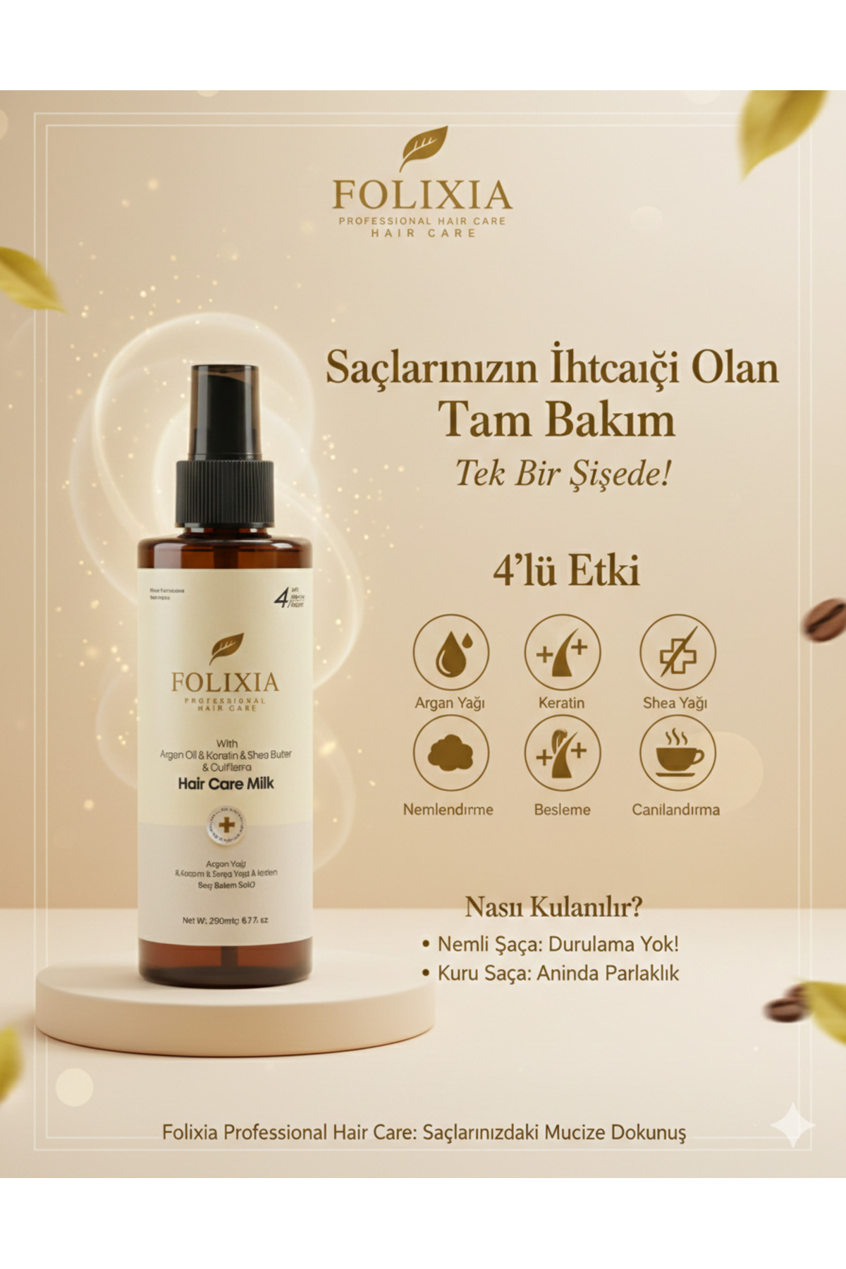 Saç Sütü - Argan & Keratin Yoğun Nem ve Onarım 200 ML — 6 — تصویر 7 از 8