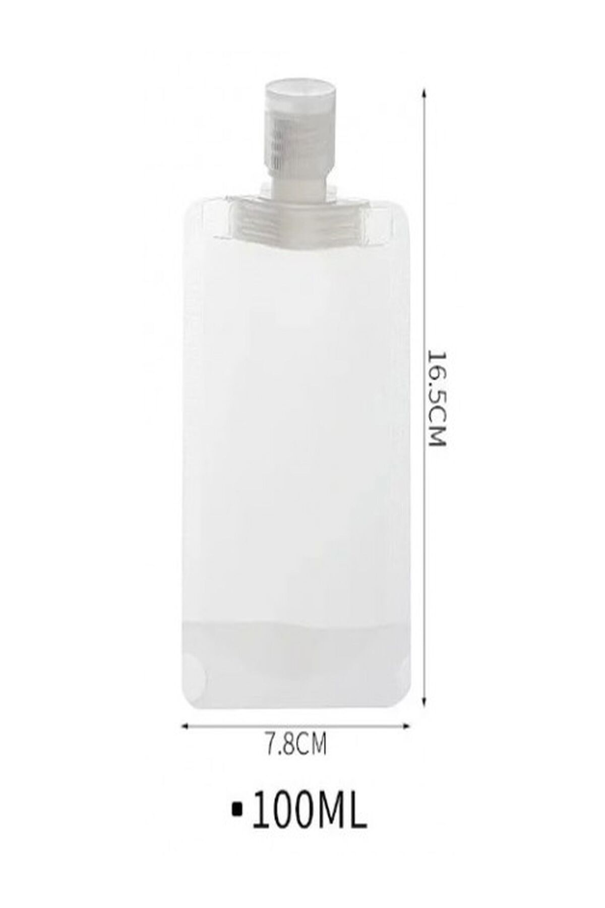 3 Adet 100ml Krem Şampuan Kabı Tekrar Kullanılabilir Set — ÖZASYA AVM 3 ADET — تصویر 6 از 6