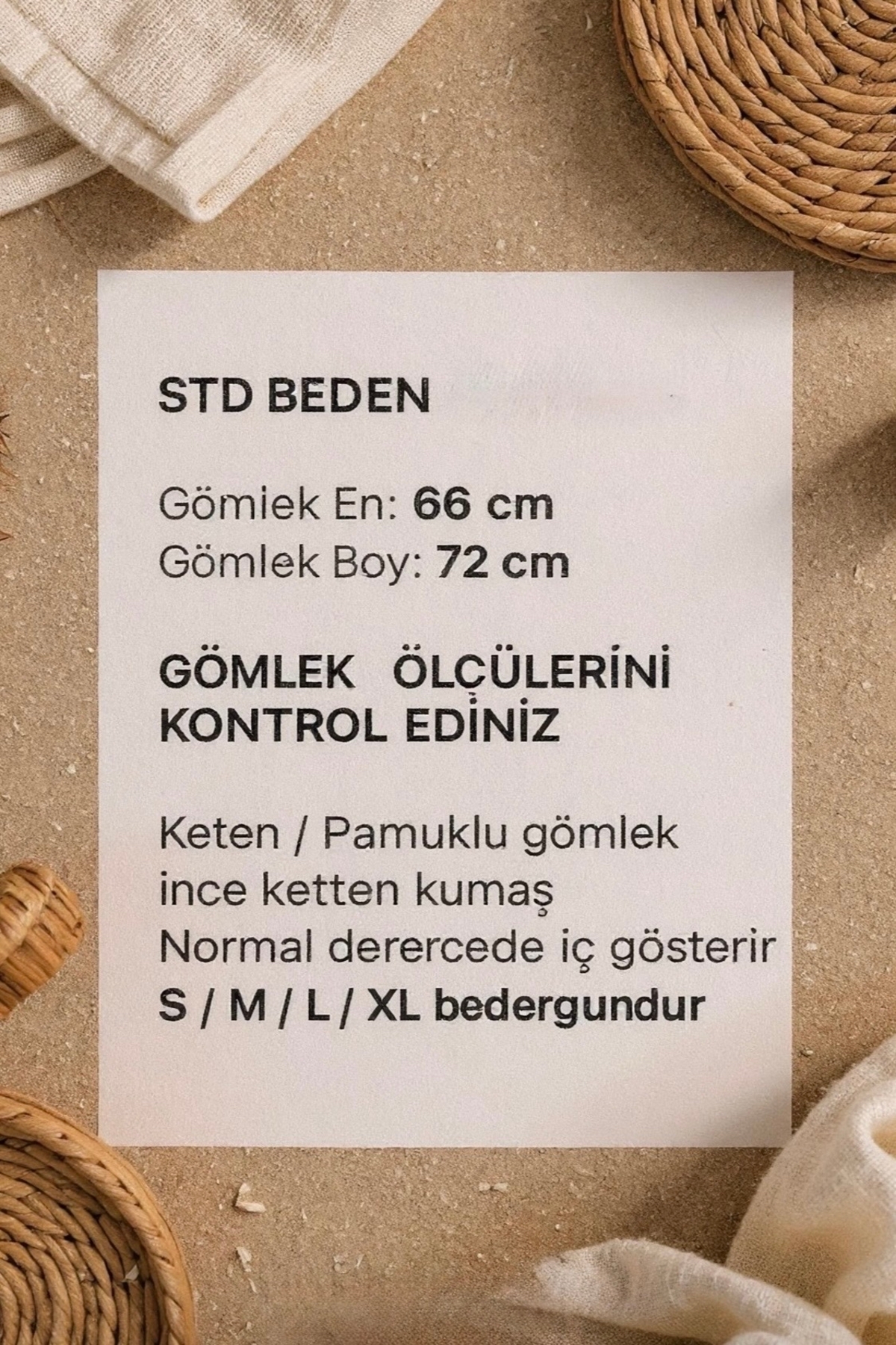 miremiran  Doğal Keten Kumaş Oversize Salaş Kalıp Kadın Gömlek – Yazlık Rahat Kesim KAVUN İÇİ - Görsel 6