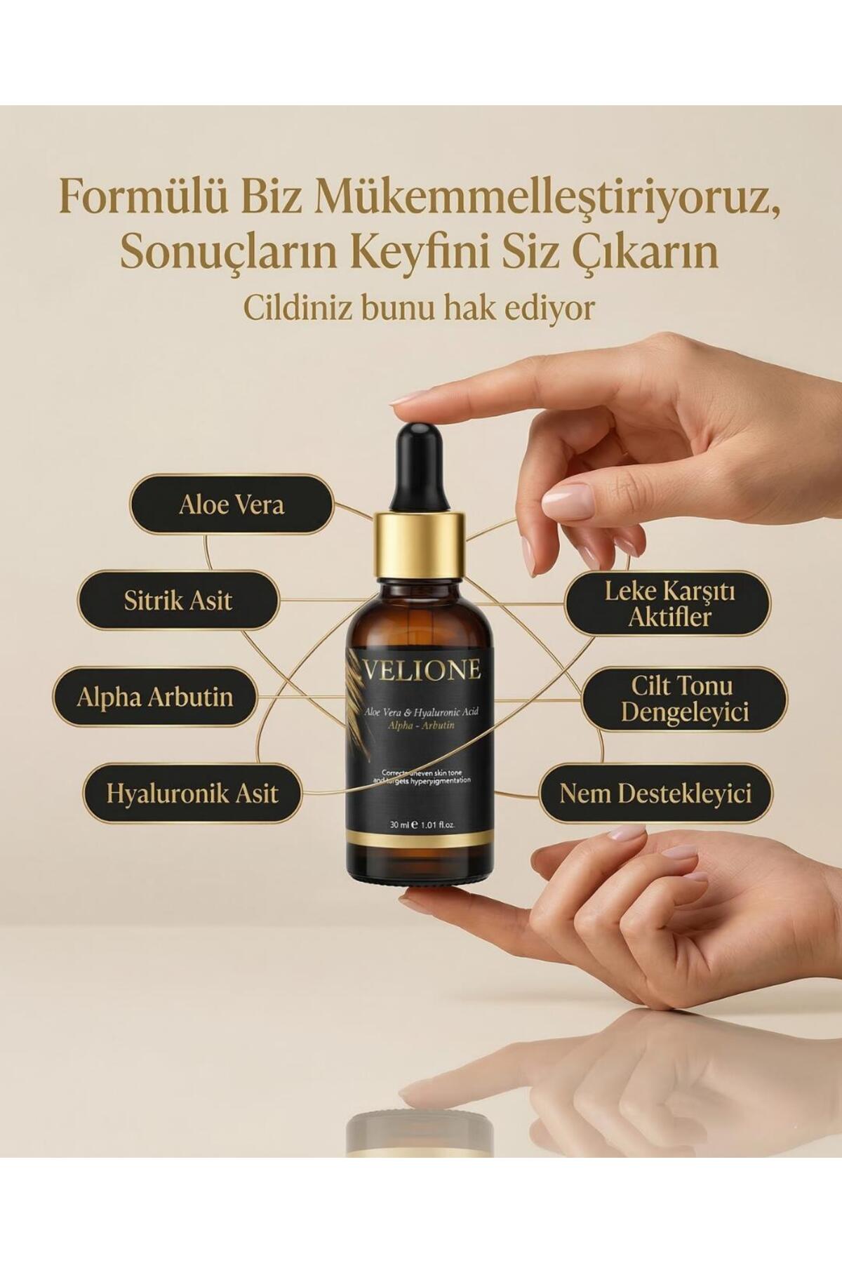 Leke Karşıtı Cilt Serumu 30 ml – Cilt Tonu Eşitleyici & Aydınlatıcı Bakım (Kutusuz) — VSER1 — تصویر 5 از 6