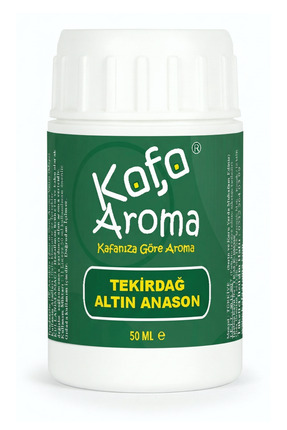 Kafa Aroma Tekirdağ Altın Seri Anason Yağı Aromalı Hazır Karışım 50 ml ( 5 Li...