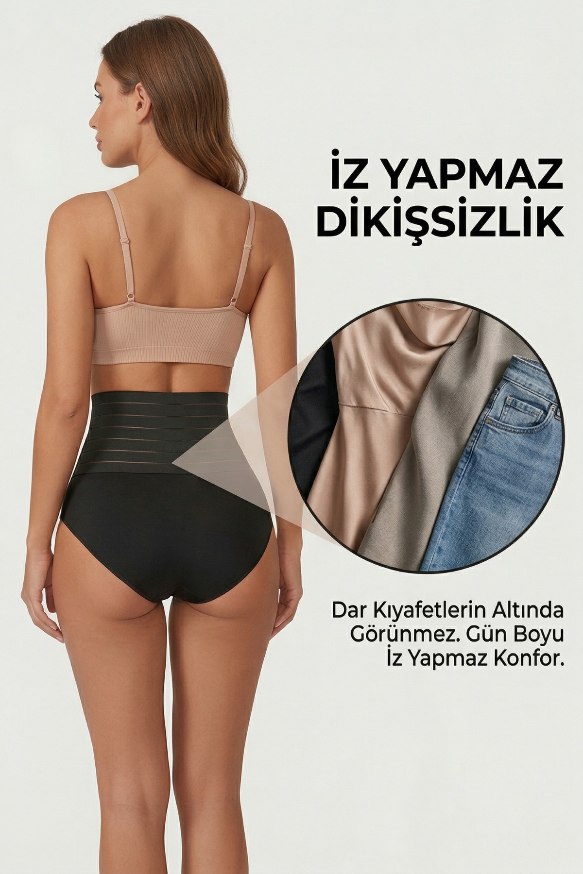 figiza Kadın Göbek Toparlayıcı Külot Korse Karın Sıkılaştırıcı Dikişsiz Toparlayıcı Korse görsel 2
