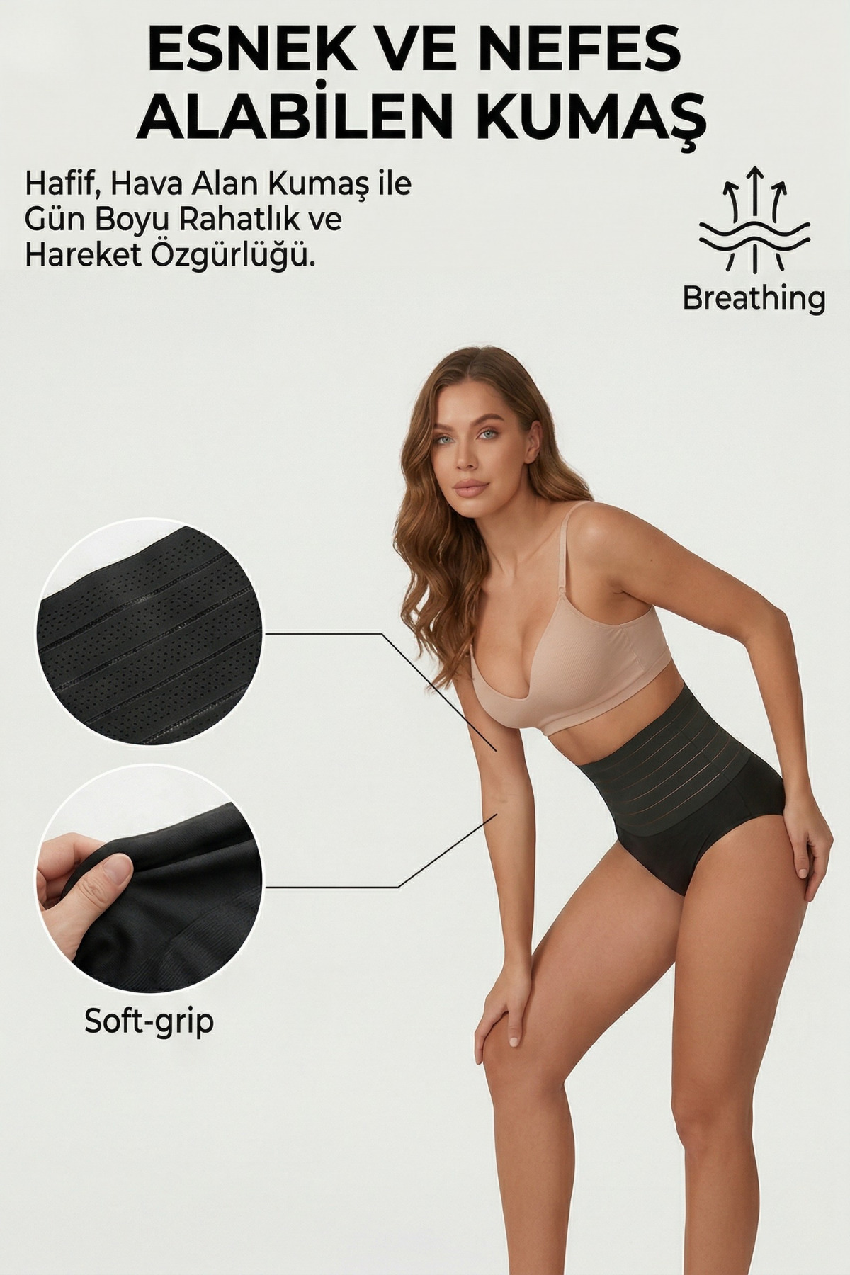 figiza Kadın Göbek Toparlayıcı Külot Korse Karın Sıkılaştırıcı Dikişsiz Toparlayıcı Korse görsel 4