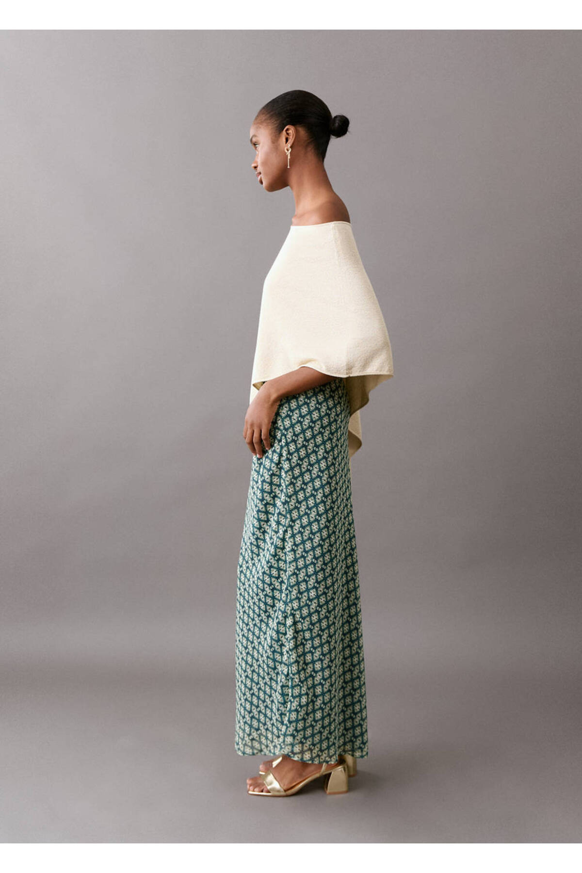 MANGO Teen  Asimetrik triko panço - Görsel 7