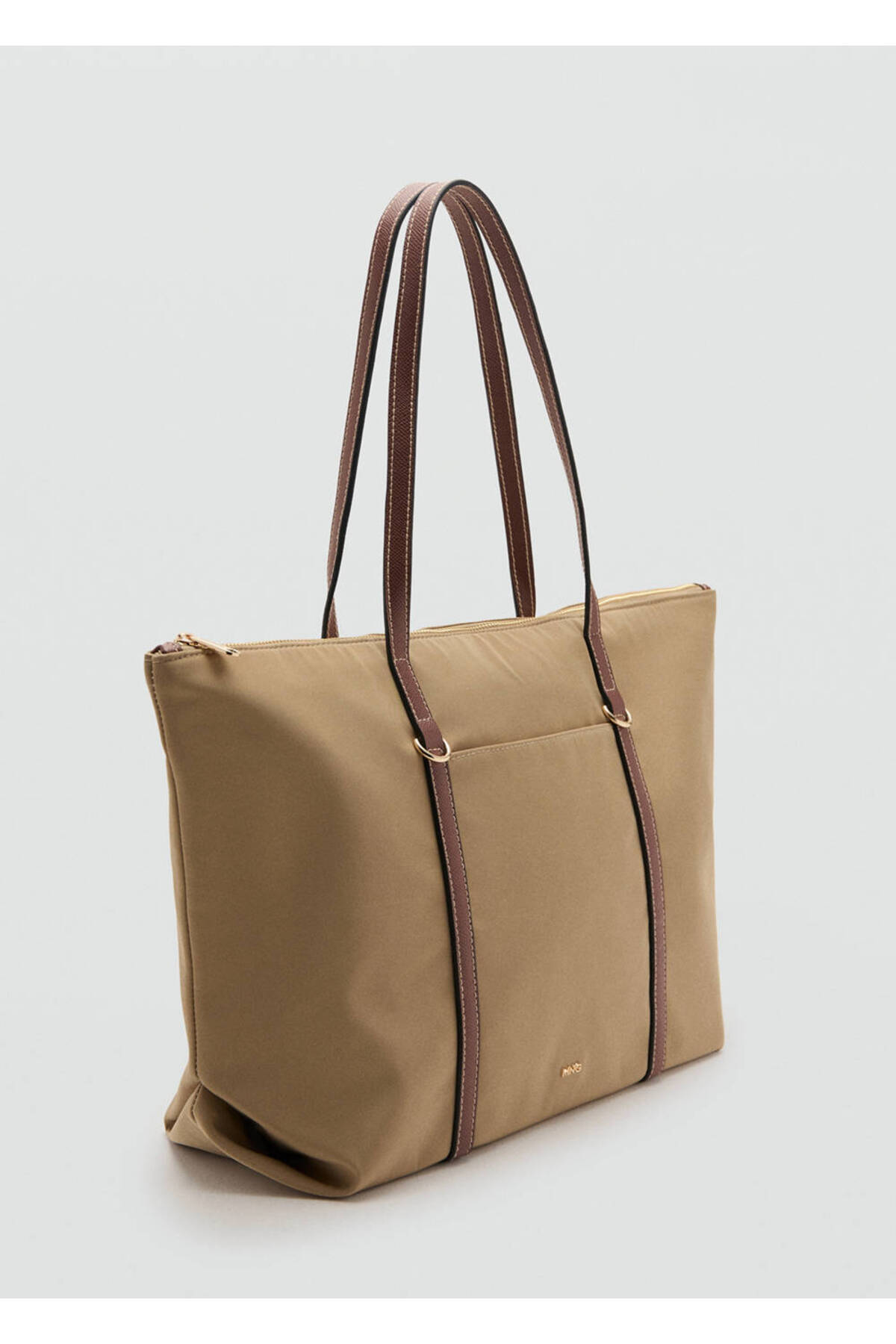 MANGO Çift saplı shopper çanta
