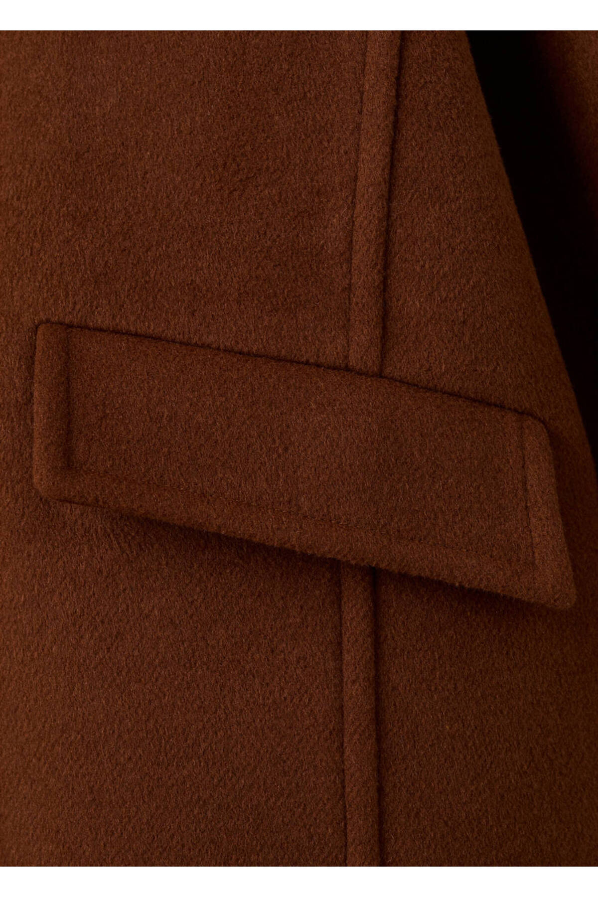 MANGO  Yün karışımlı düğmeli palto - Görsel 5