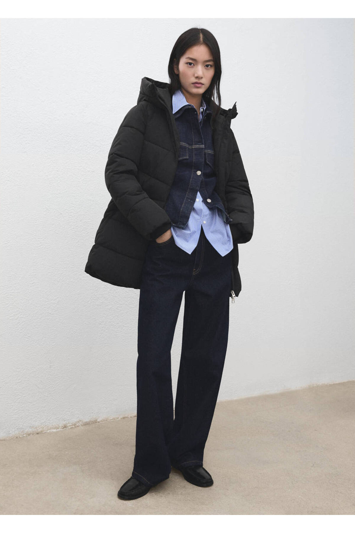 MANGO  Kapüşonlu kapitone anorak - Görsel 2