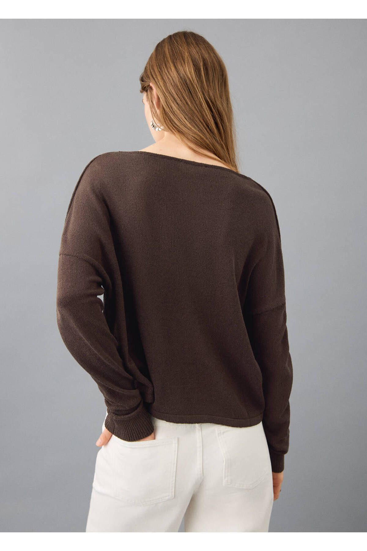 MANGO Teen  Cut-out detaylı örgü kazak - Görsel 4