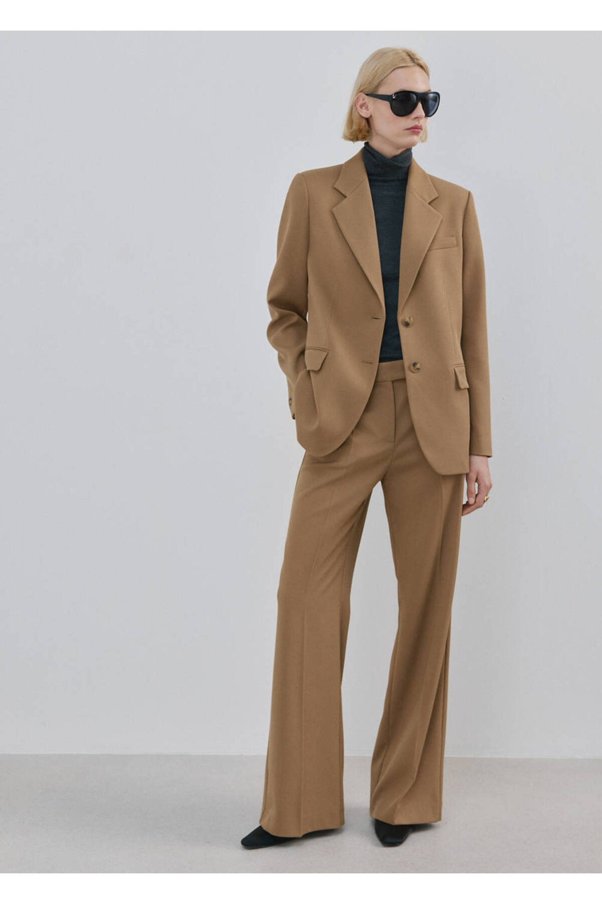 MANGO  Çift düğmeli kumaş blazer ceket - Görsel 2