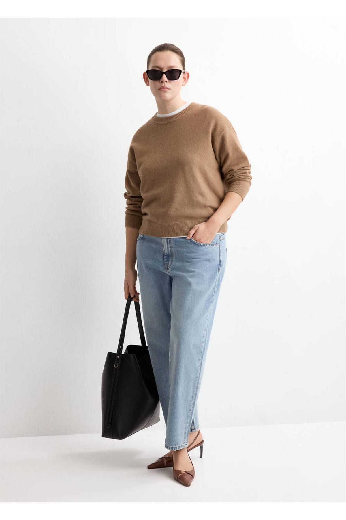 MANGO  Orta bel düz kesim jean - Görsel 7