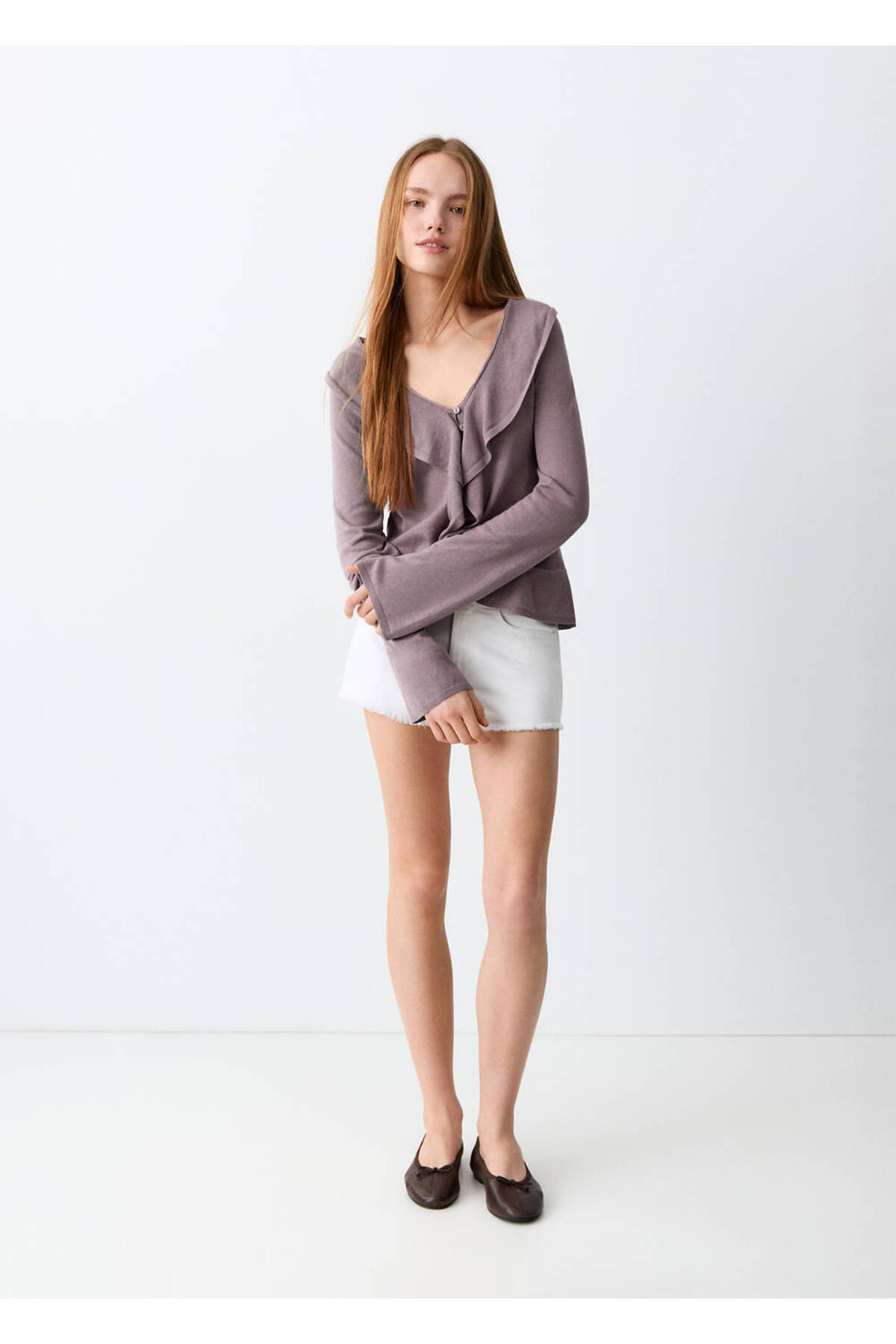 MANGO Teen  Fırfırlı hırka - Görsel 2