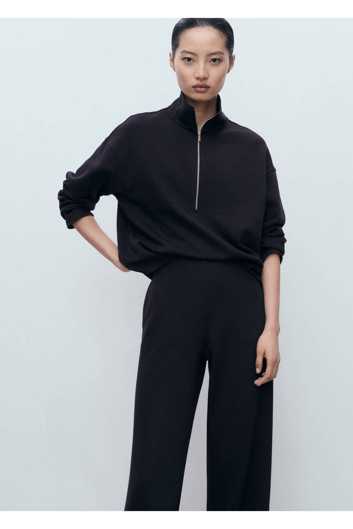 MANGO Woman Pamuklu jogger pantolon görsel 6