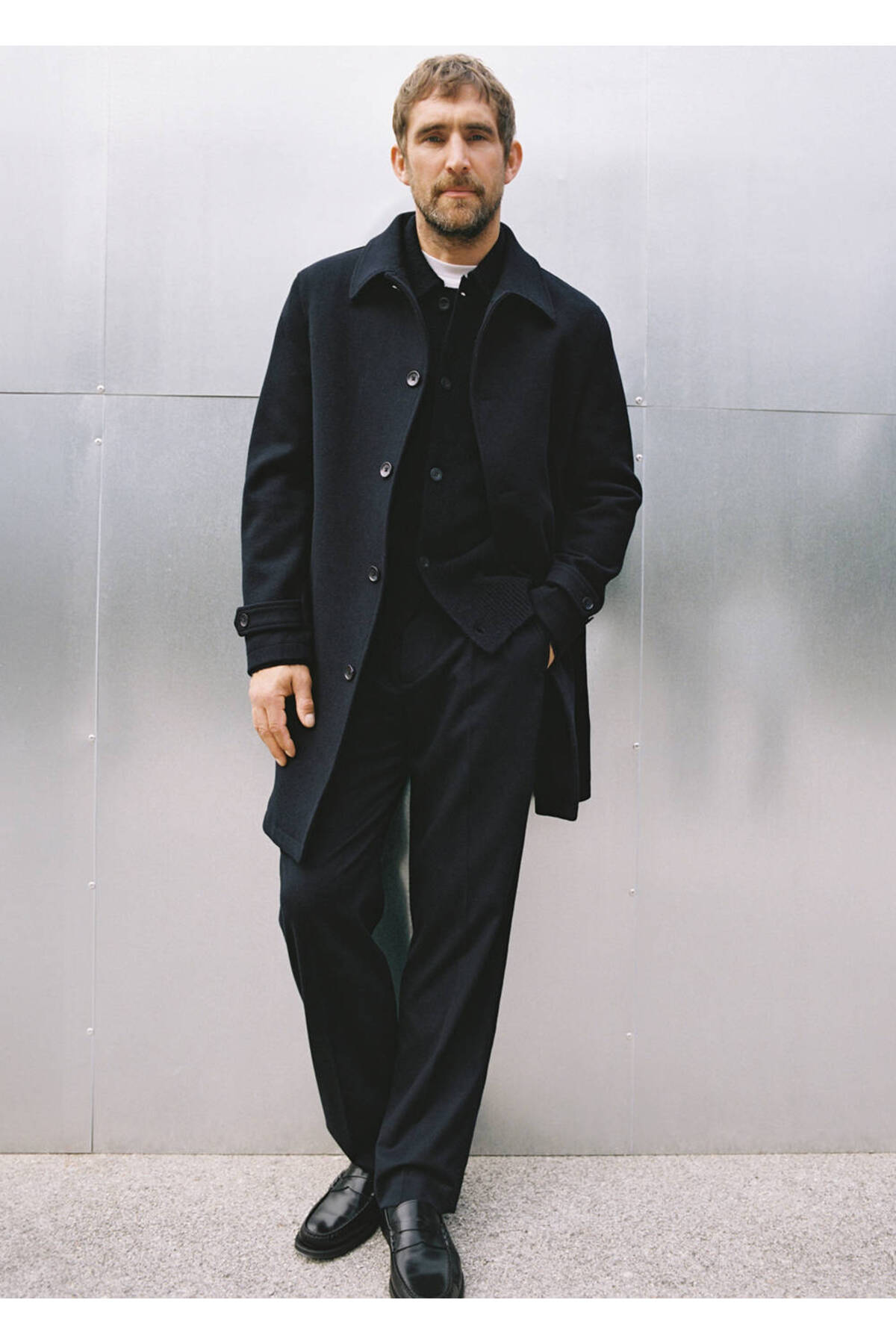 MANGO Man  Çıkarılabilir kapüşonlu yün ceket - Görsel 8