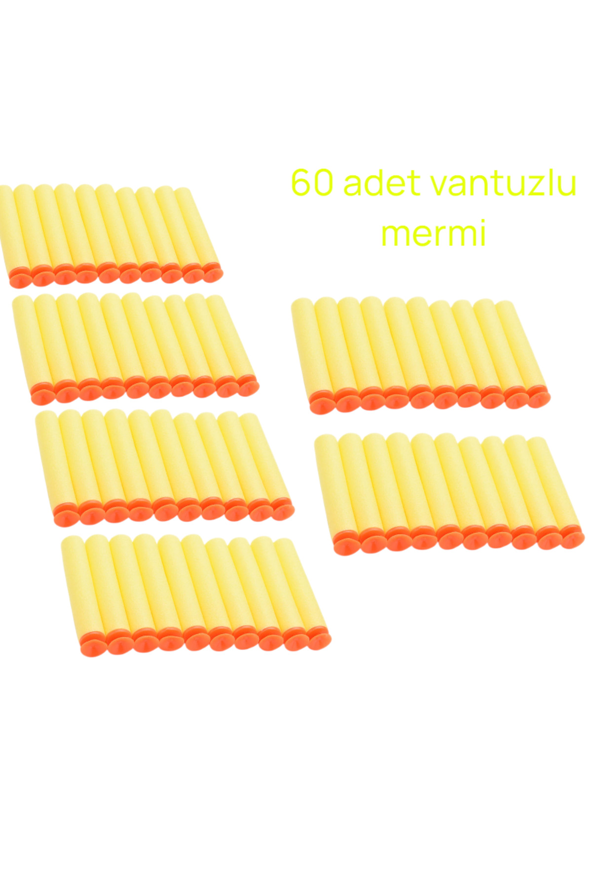 Nerf Yumuşak Sünger Mermi 60 Lı Ekonomik Paket - Fiyatı, Yorumları
