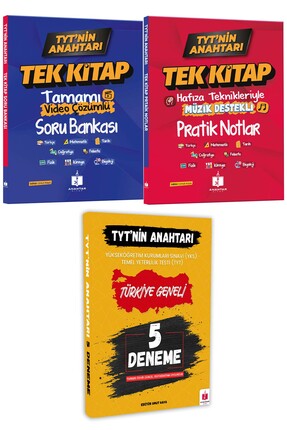 Anahtar Kitap 2026 Tyt'nin Anahtarı Süper 3'lü Tüm Dersler Hafıza Teknikleriy...