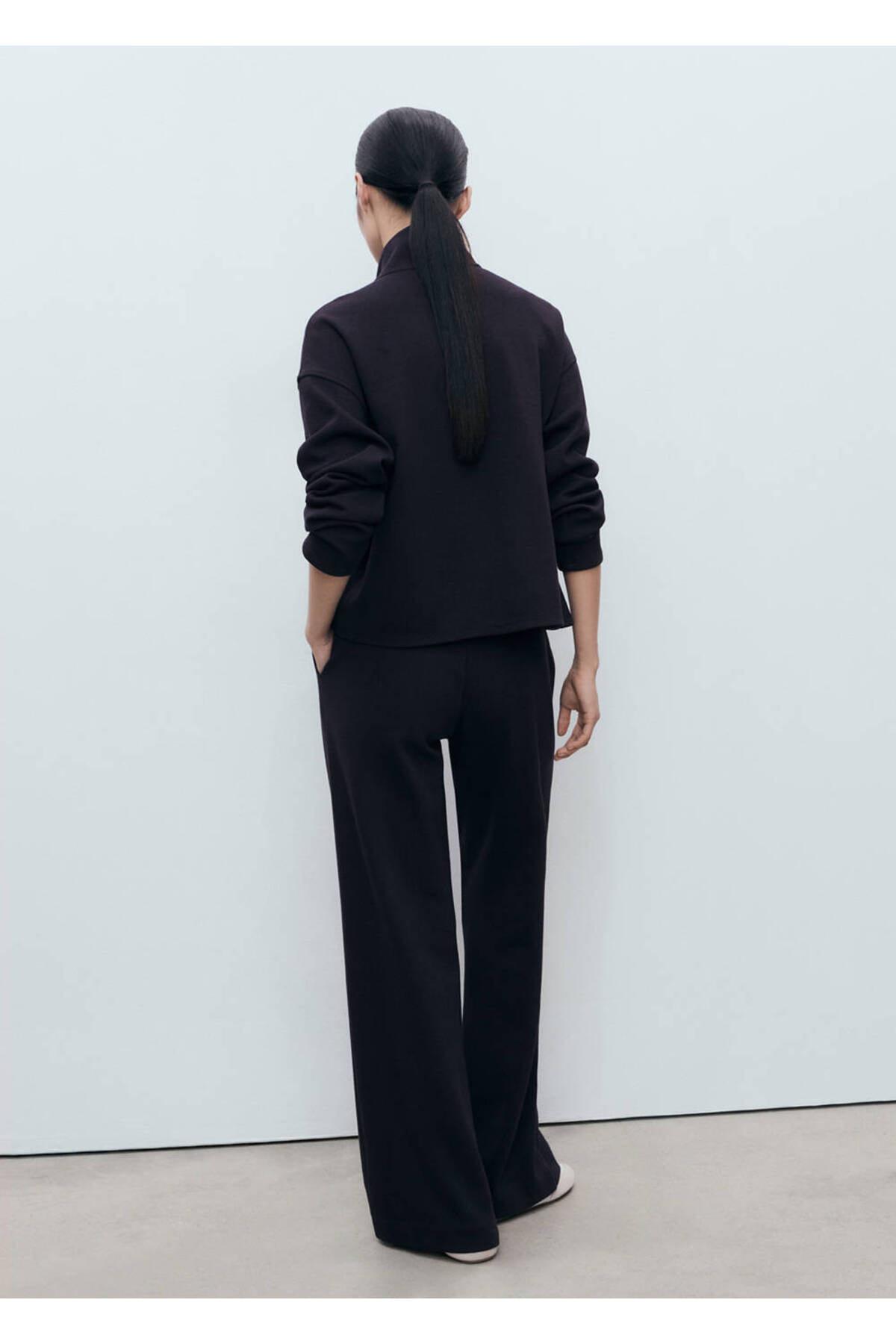 MANGO Woman Pamuklu jogger pantolon görsel 4