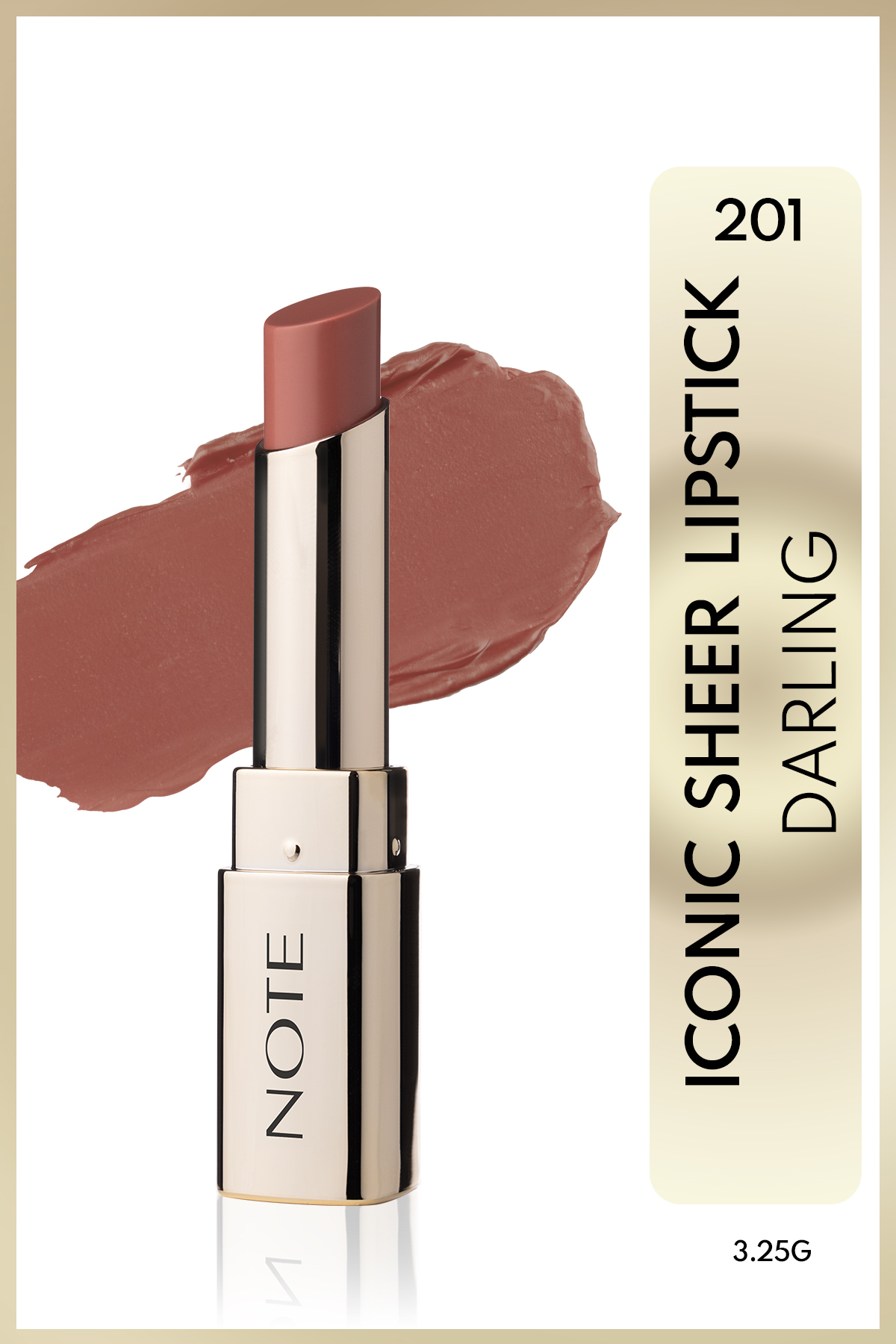 Note Cosmetics Iconic Sheer Lipstick 201 Darling Nemlendirici Parlak Ruj - Nude - Fiyatı, Yorumları